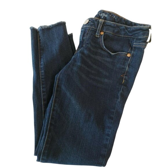 Aeropostale Denim - Aeropostale Juniors Lola Jeggings Sz 0 Short 5 Pocket Fringe Leg Bottom Jeans